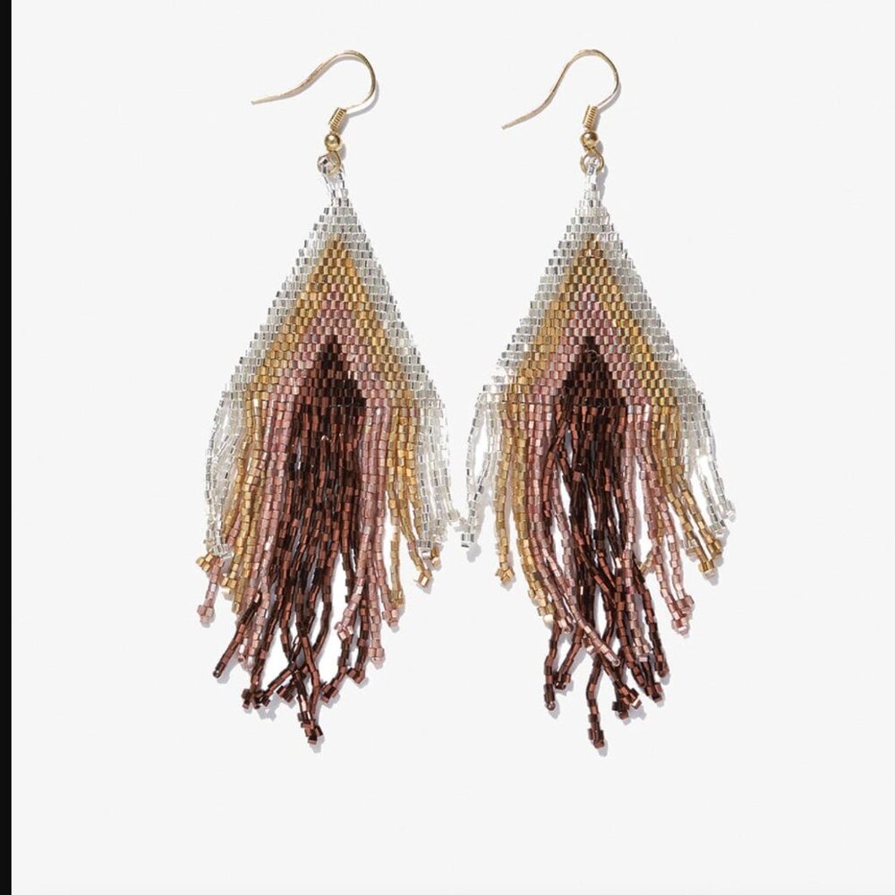 INK & ALLOY Elegant Multicolor Beaded Earrings